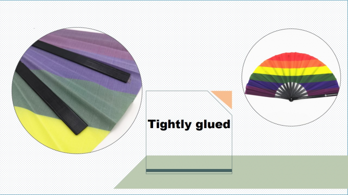 Ventilador de mão dobrável com logotipo personalizado de 13 polegadas, ventilador de mão de bambu dobrável grande, ventilador de sublimação em branco para casamento e dança 4