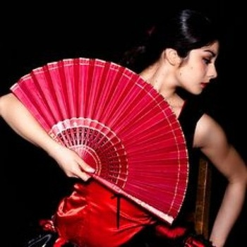 Ventilador de mão dobrável com logotipo personalizado de 13 polegadas, ventilador de mão de bambu dobrável grande, ventilador de sublimação em branco para casamento e dança 14