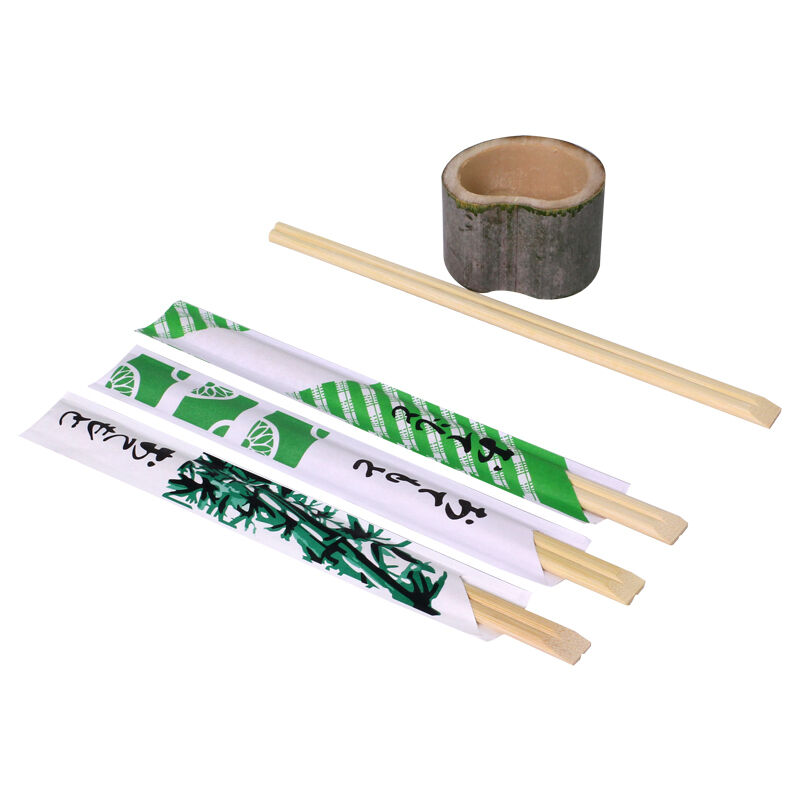 100% Natural Moso Bamboo Disposable Chopsticks with Custom Logo and High Temperature Sterilization for Sushi