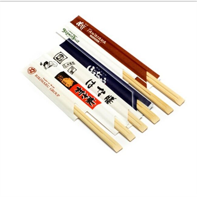 100% Natural Moso Bamboo Chopsticks with High Temperature Sterilization and Custom Logo Disposable Japanese Chopsticks