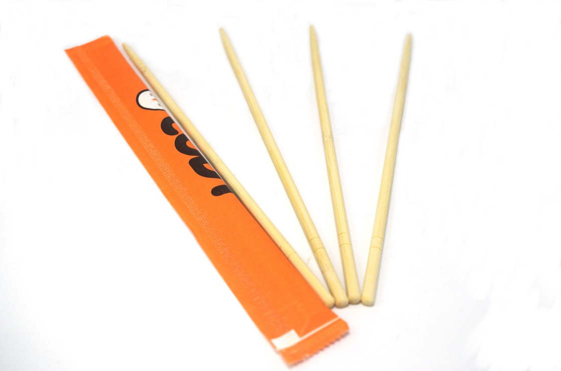 Customized Package Round Sushi Bamboo Chopsticks Disposable Utensils