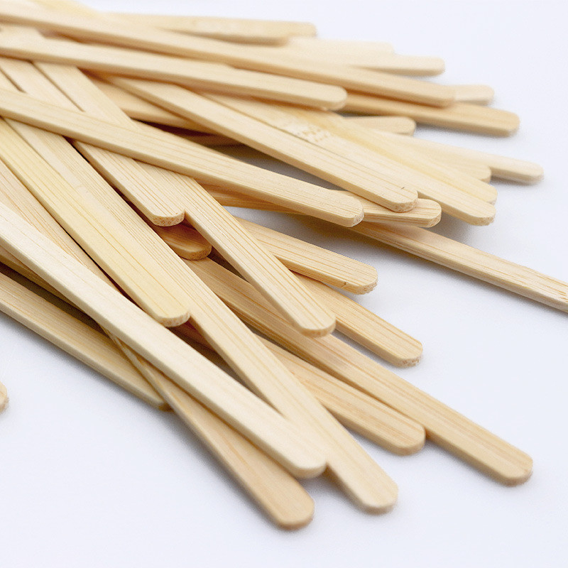 Biodegradable Bamboo Coffee Sticks Honey Stir Bamboo Tea Stirrer Sticks