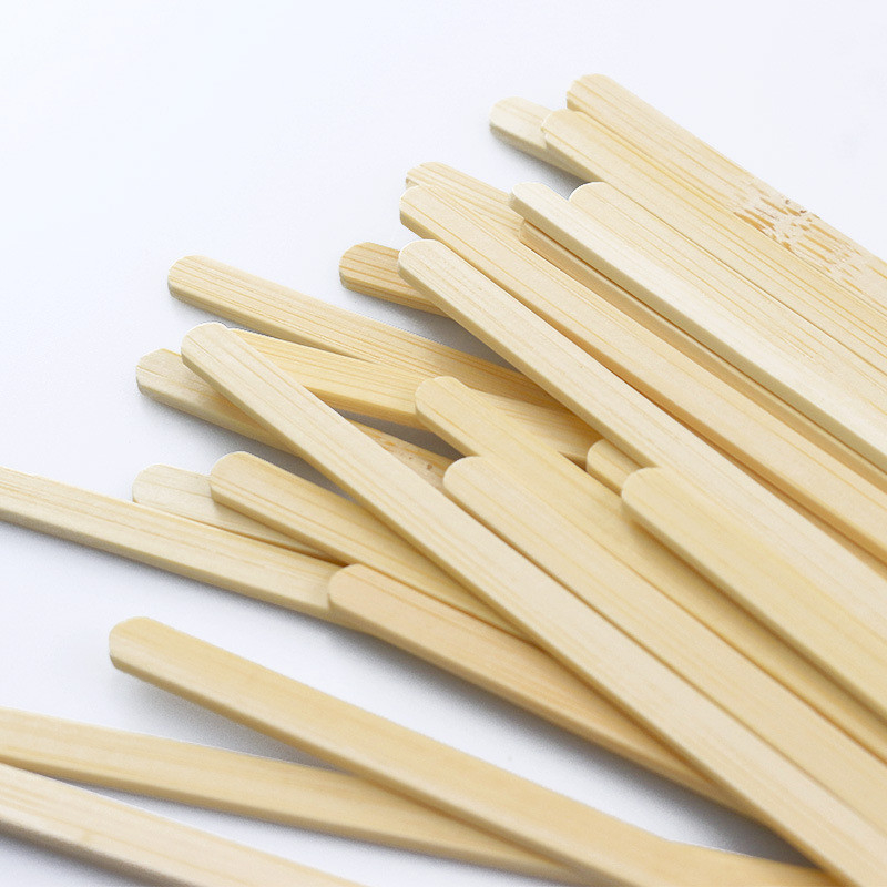 Biodegradable Bamboo Coffee Sticks Honey Stir Bamboo Tea Stirrer Sticks