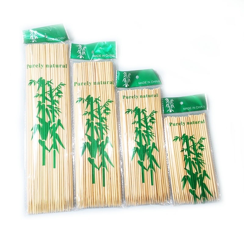 Easily Cleaned Flexible Round Bamboo Sticks For Barbecue