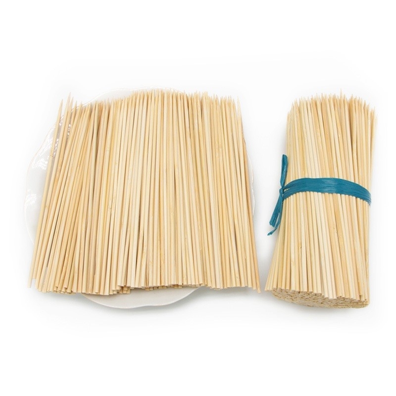 Easily Cleaned Flexible Round Bamboo Sticks For Barbecue