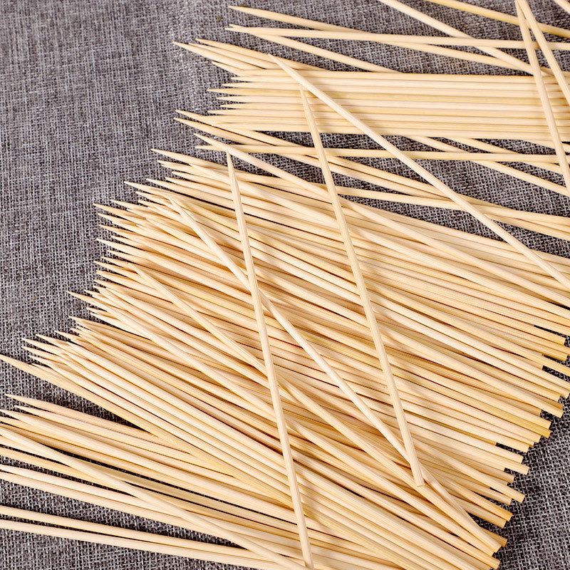 Easily Cleaned Flexible Round Bamboo Sticks For Barbecue